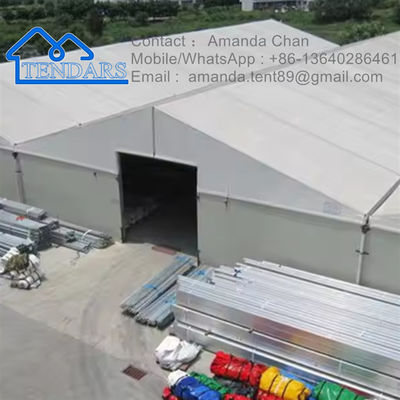 شراء حجم مخصص هيكل المياه المقاومة للألومنيوم خيمة مستودع خيمة تخزين قماش صناعي online manufacture