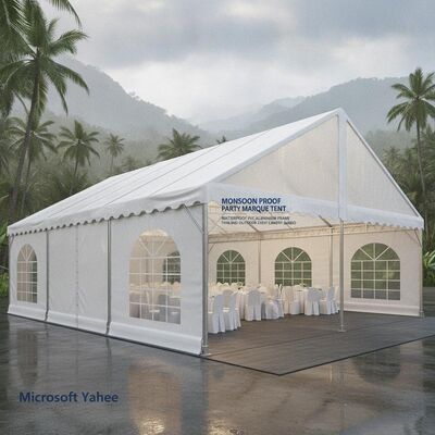 شراء خيمة سرادق مقاومة للرياح الموسمية، إطار من الألومنيوم PVC المقاوم للماء، مظلة خارجية للحدث في تايلاند، شرفة مراقبة تصنيع عبر الإنترنت