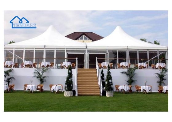3x3m غطاء PVC مقاوم للماء الألومنيوم باجودا خيمة ألومنيوم سبائك إطار باجودا قمة للحدائق التجمعات