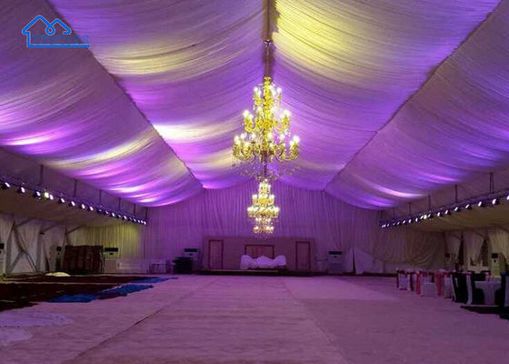 الإطار الفولاذي المغلف 5x10m خيمة الحفلات 850g/m2 نسيج بي في سي مرساة ثقيلة للاحتفالات بالذكرى السنوية