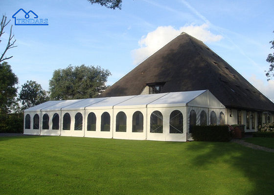 5x8m عازلة للماء غطاء PVC حفلة خيمة العرض إطار سبيكة الألومنيوم واضحة العرض التصميم لأحداث التخرج