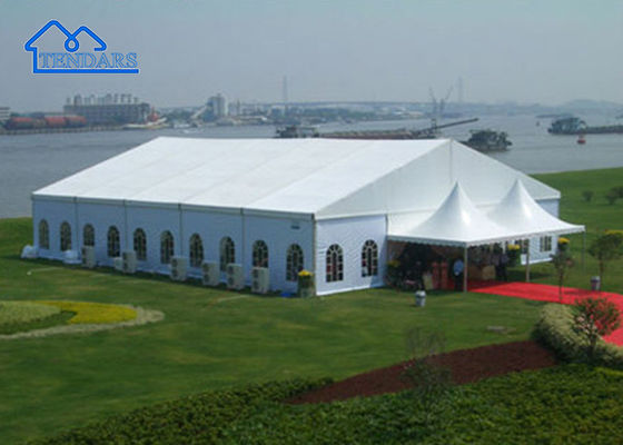 في الهواء الطلق حفل زفاف سرادق خيمة مثبطات اللهب الإطار PVC تصميم هيكل المظلة الحدث