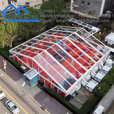 أزياء واضحة PVC كبيرة الألومنيوم في الهواء الطلق خيمة سرادق الحدث لتصميم هيكل المظلة الحزب