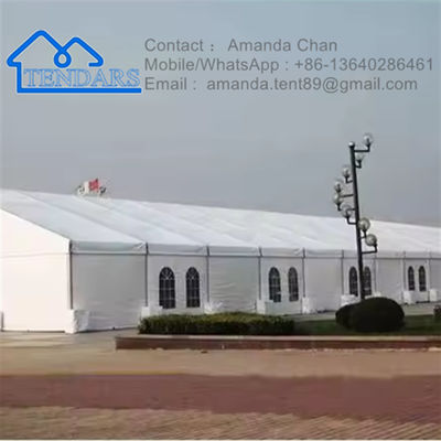 مقاومة الأشعة فوق البنفسجية، مضاد للحريق الخارجي الألومنيوم PVC خيمة المستودع تخزين الخيمة الصناعية للمخزون
