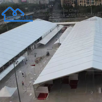 بيع ساخن مقاوم للماء الطراز المخصص الألومنيوم الإطار PVC سقف الحزب / المستودع / خيمة الزفاف للبيع
