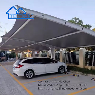 خيمة كبيرة للخارج مقاومة للماء PVDF غشاء ممتد مع ظل هيكل الفولاذ