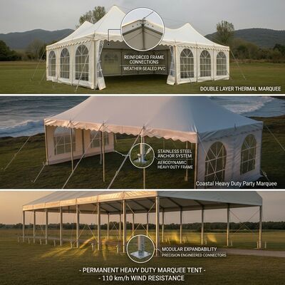 8x12m Transparent PVC Roof M Series Clear Span Marquee Party Tent Clear Roof Marquee Sports Award Ceremony