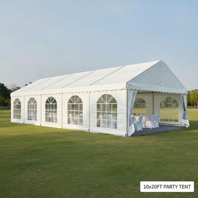 10x20FT الوزن الثقيل PVC حفلات خيمة العربة إطار سبيكة الألومنيوم عازل على المياه المقاومة للأشعة فوق البنفسجية غطاء خارجي